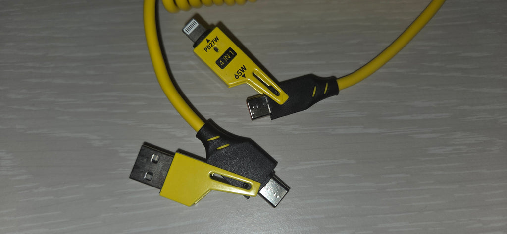 Cavo USB Flessibile Combo Type-A/C > Type-C/Lighting Grado A++