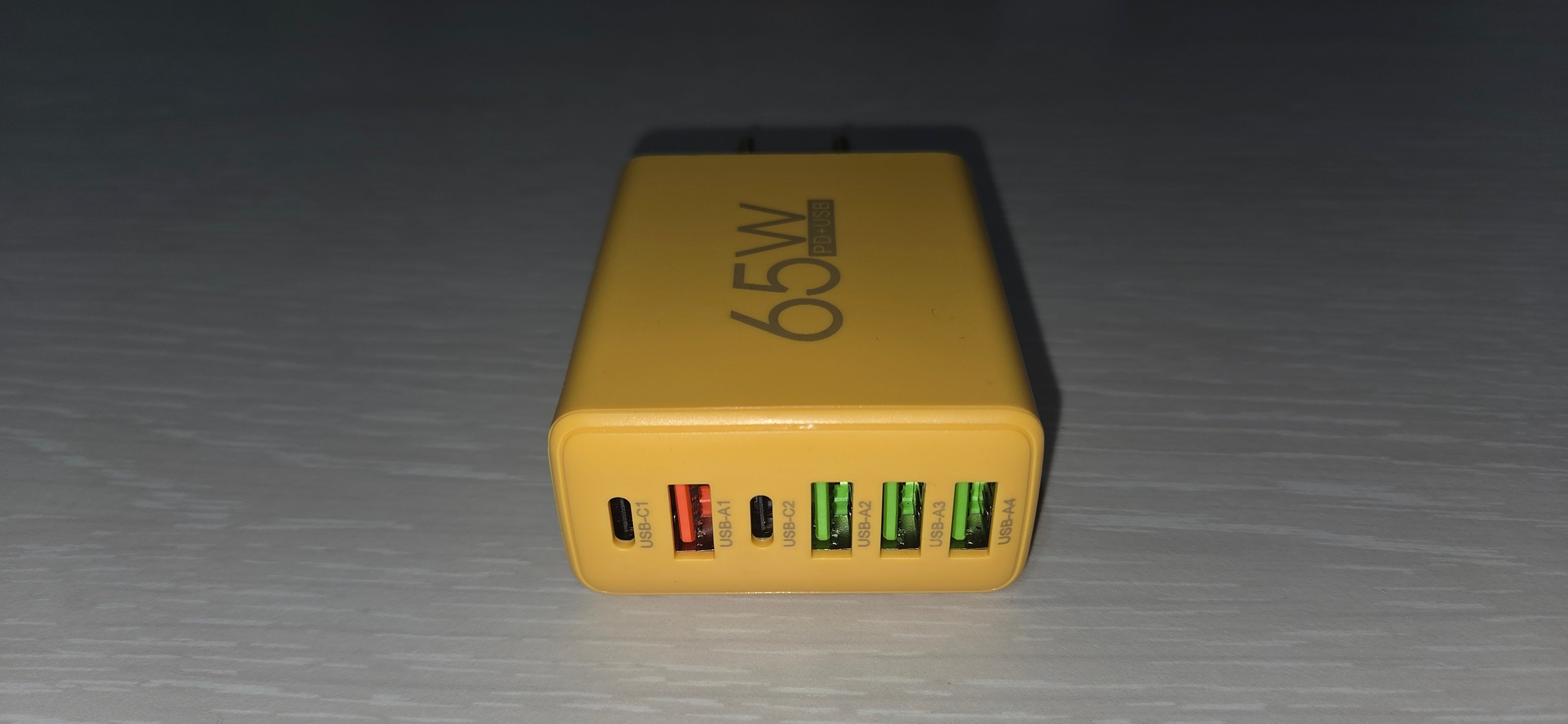 Caricabatterie 65W 6 Porte USB Type-A/C Spina EU