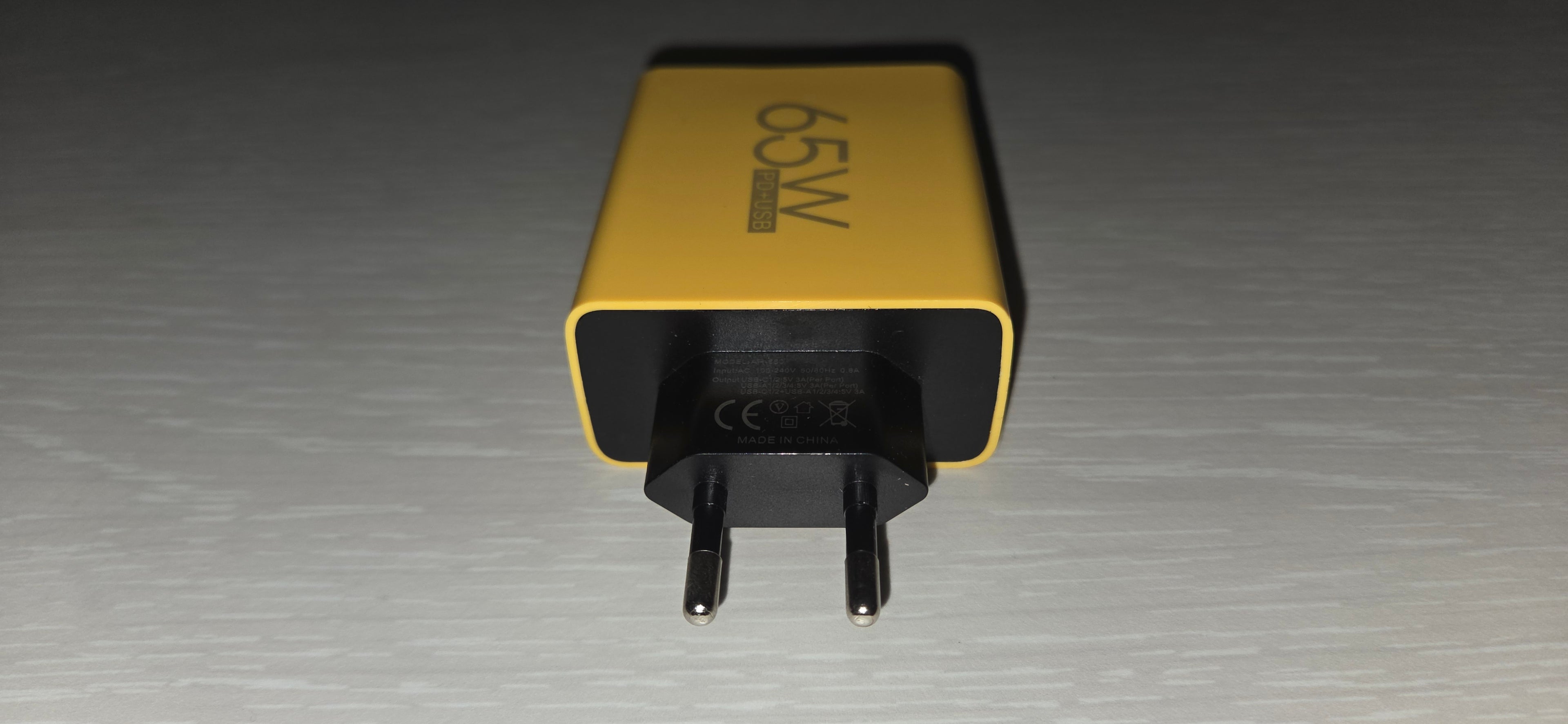 Caricabatterie 65W 6 Porte USB Type-A/C Spina EU