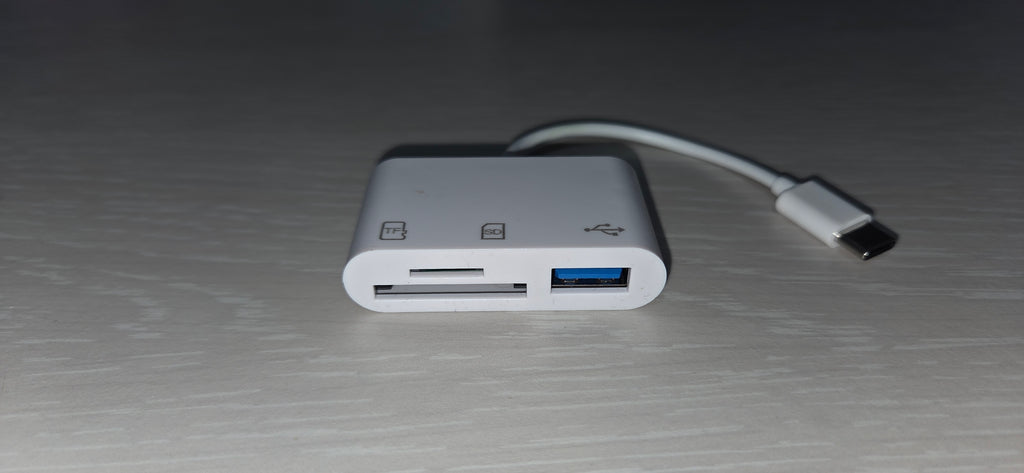 Adattatore Lettore di Card USB Type-C 3 in 1 SD TF MicroSD + USB Type-A