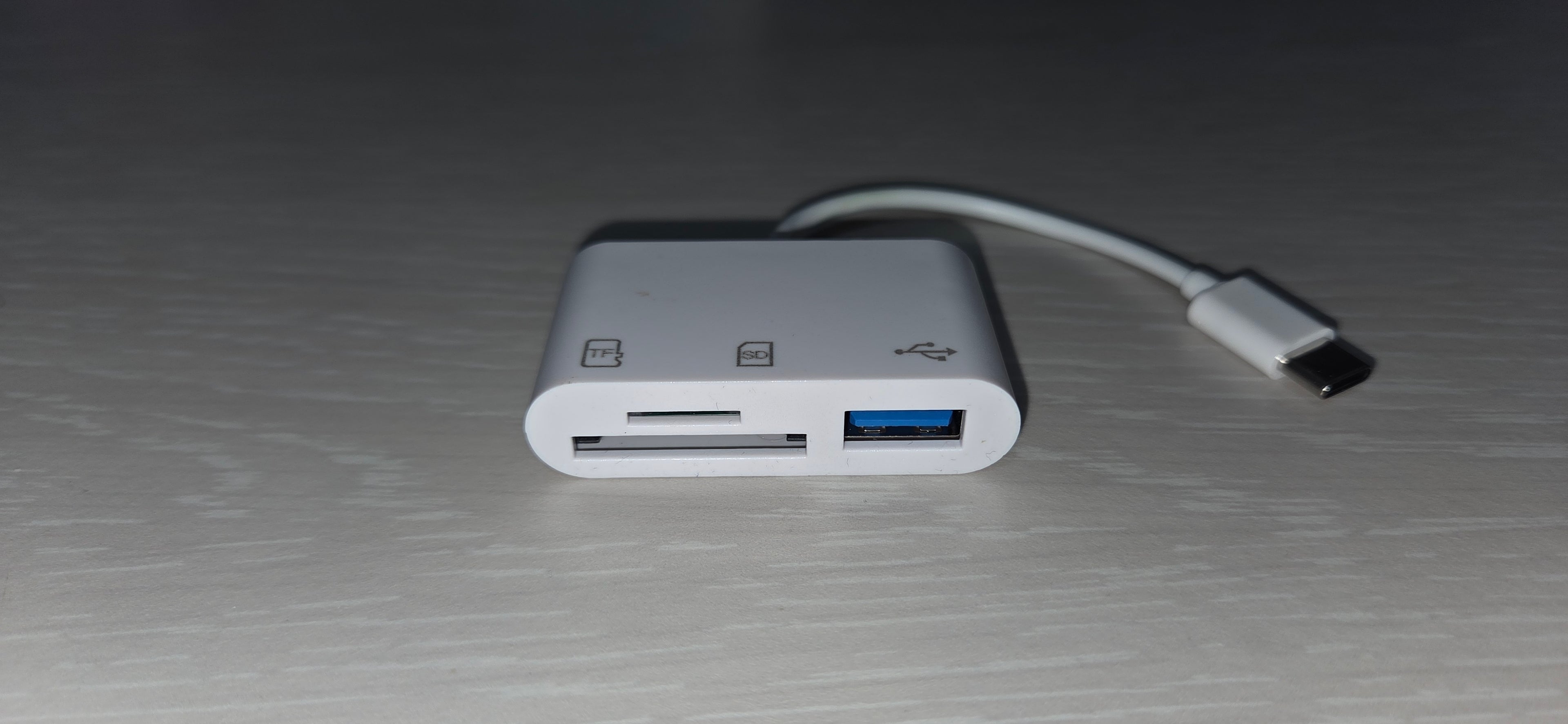 Adattatore Lettore di Card USB Type-C 3 in 1 SD TF MicroSD + USB Type-A