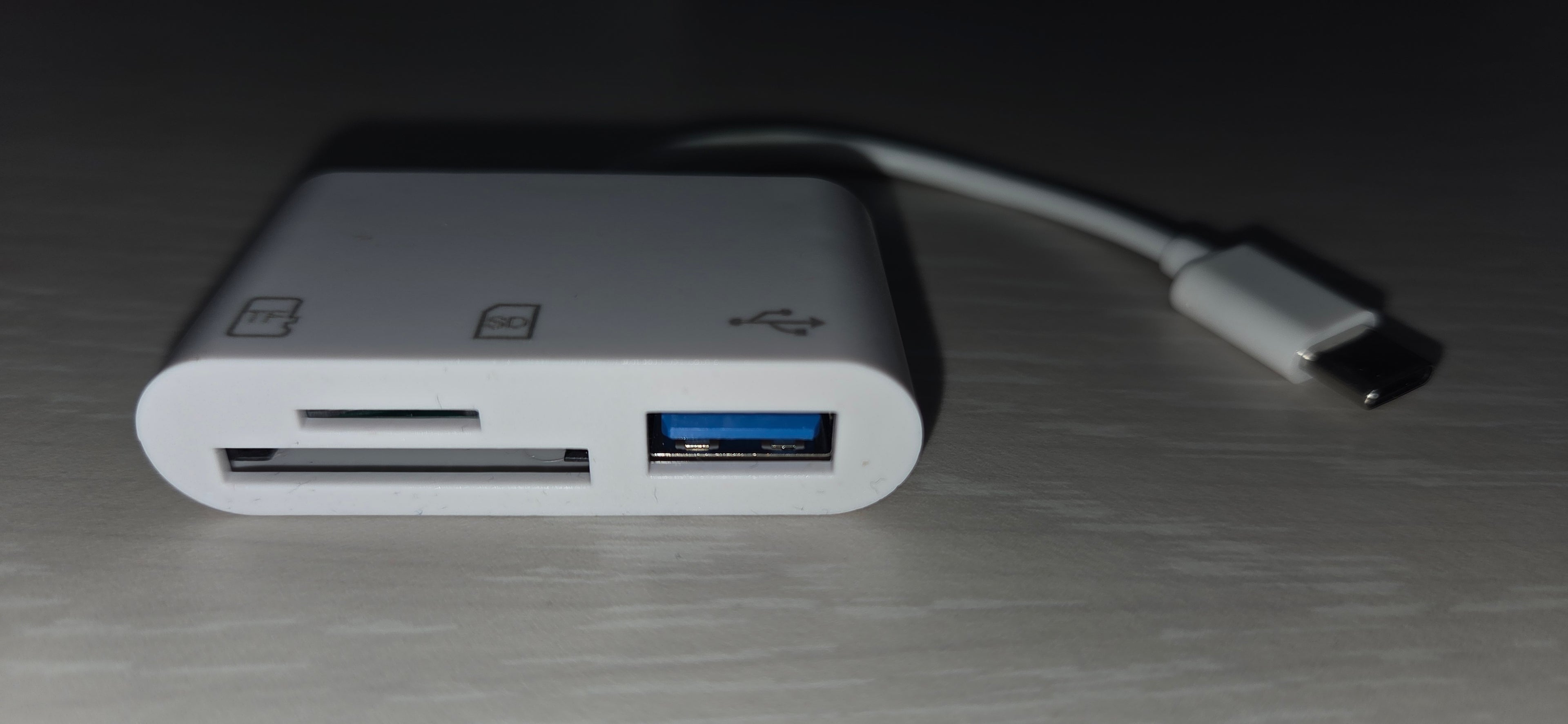 Adattatore Lettore di Card USB Type-C 3 in 1 SD TF MicroSD + USB Type-A