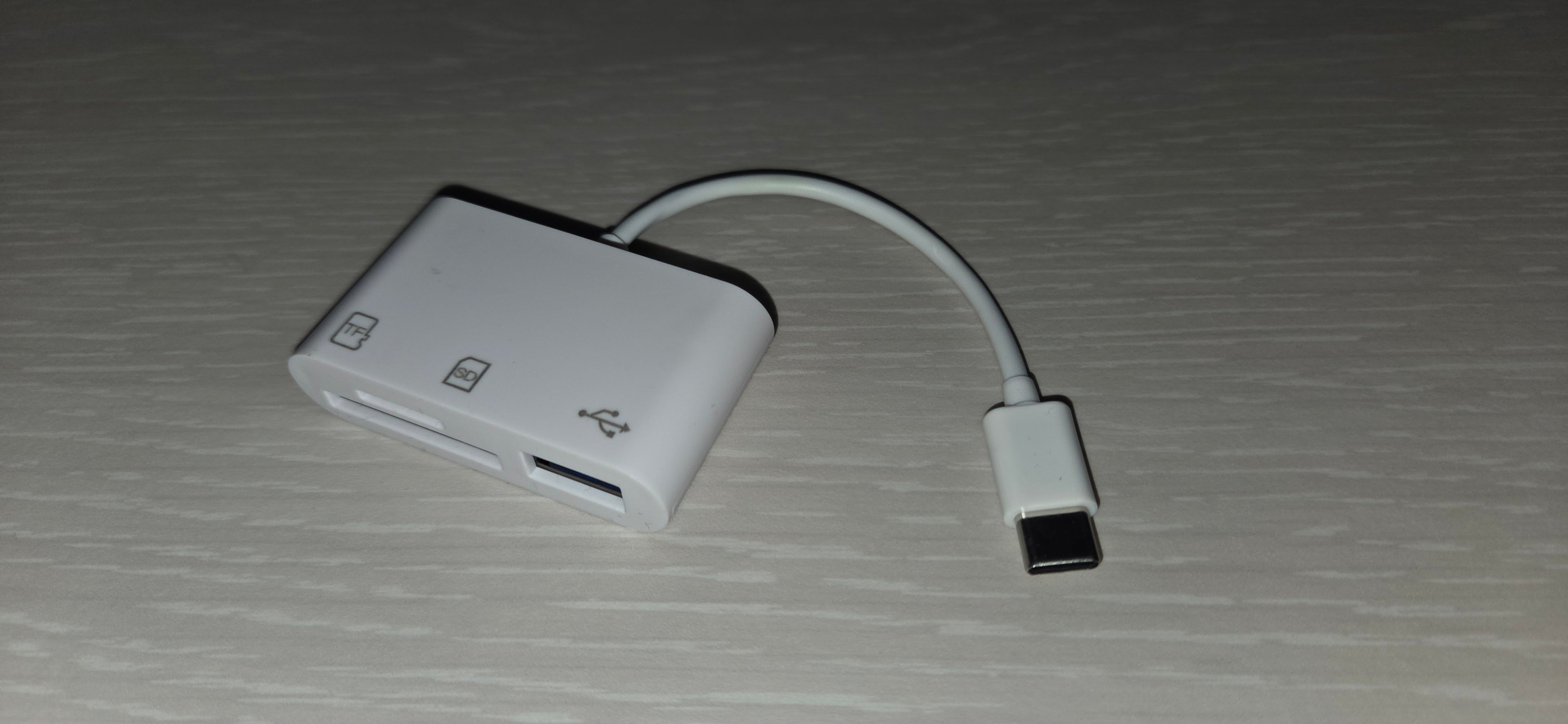 Adattatore Lettore di Card USB Type-C 3 in 1 SD TF MicroSD + USB Type-A